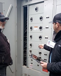Home electrical inspection GFCI contactor controls