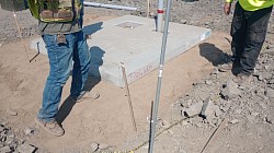 Setting pad for PGE