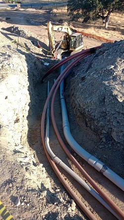 Joint trench acorn ridge